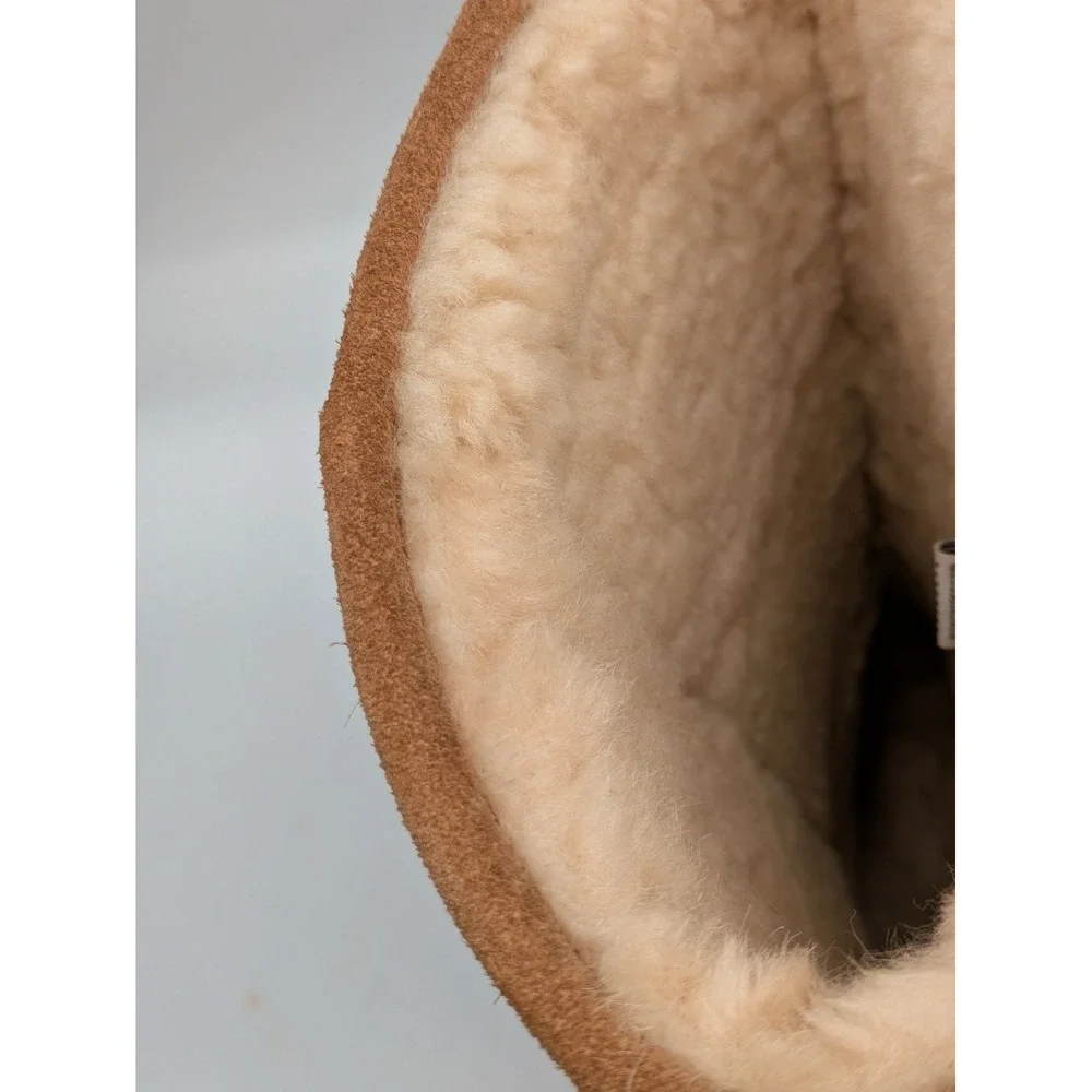 BEARPAW Women's Boots Size 11 Brown Suede Shearling Lined Tall Winter Boots